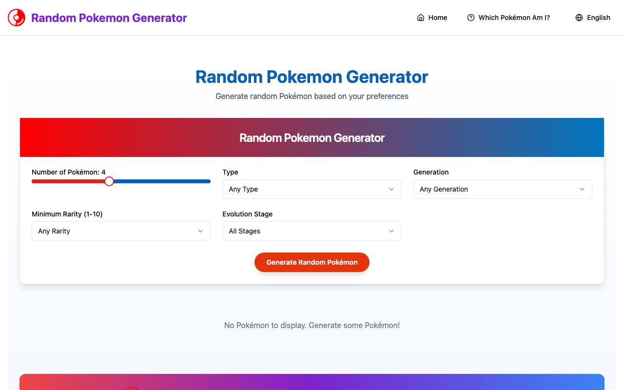 RandomPokemon.games screenshot