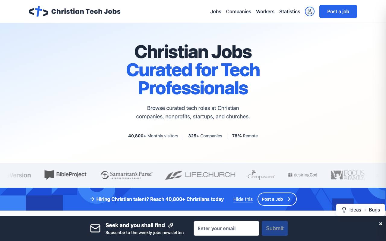Christian Tech Jobs screenshot
