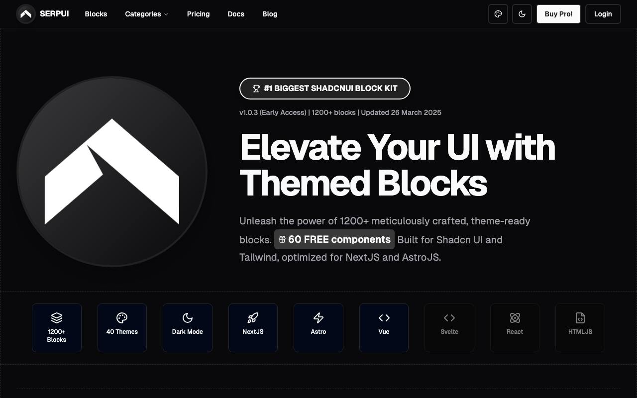 SERP Blocks screenshot