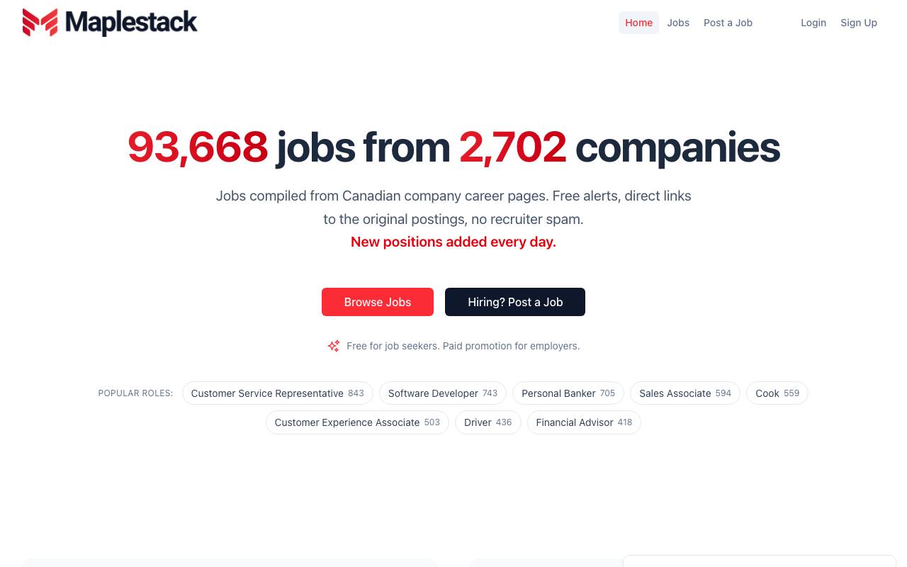 MapleStack screenshot