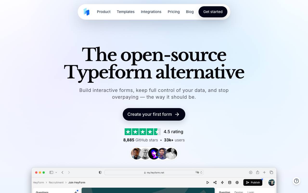 HeyForm screenshot