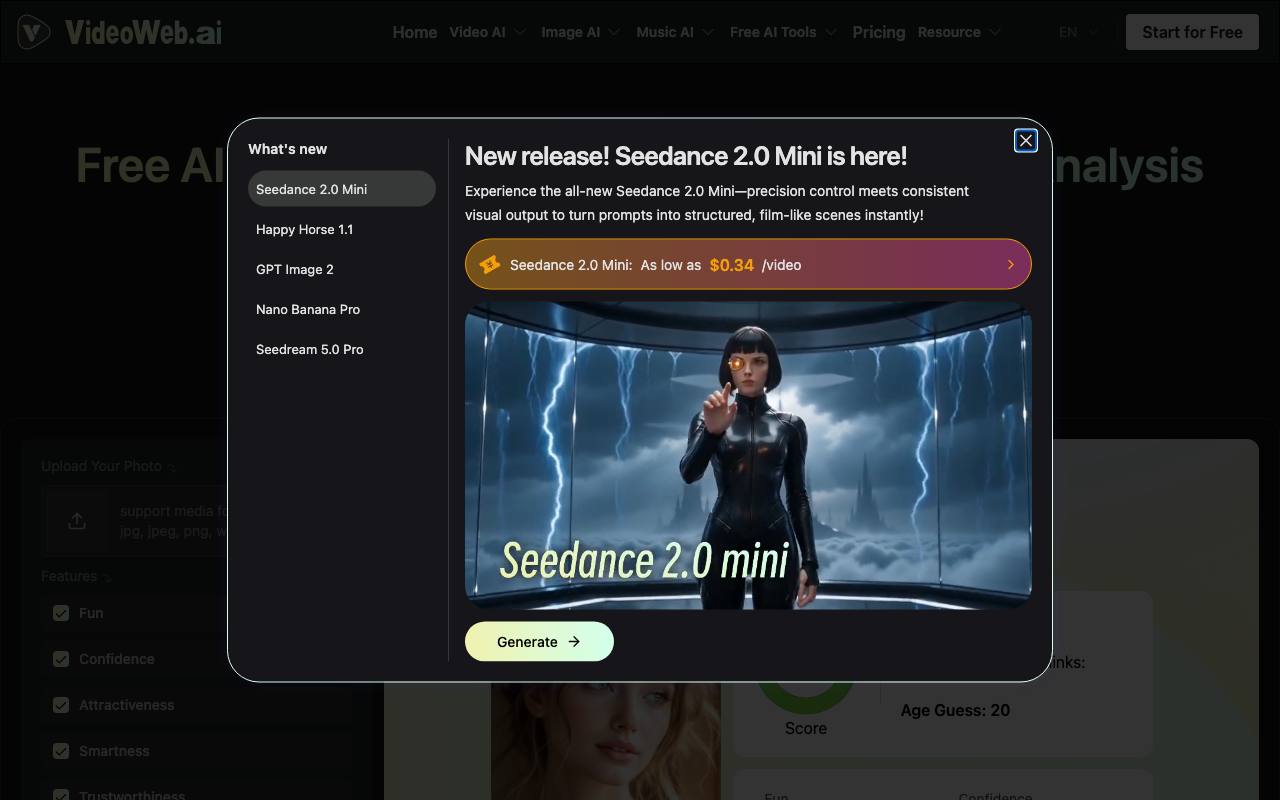 videoweb.ai screenshot