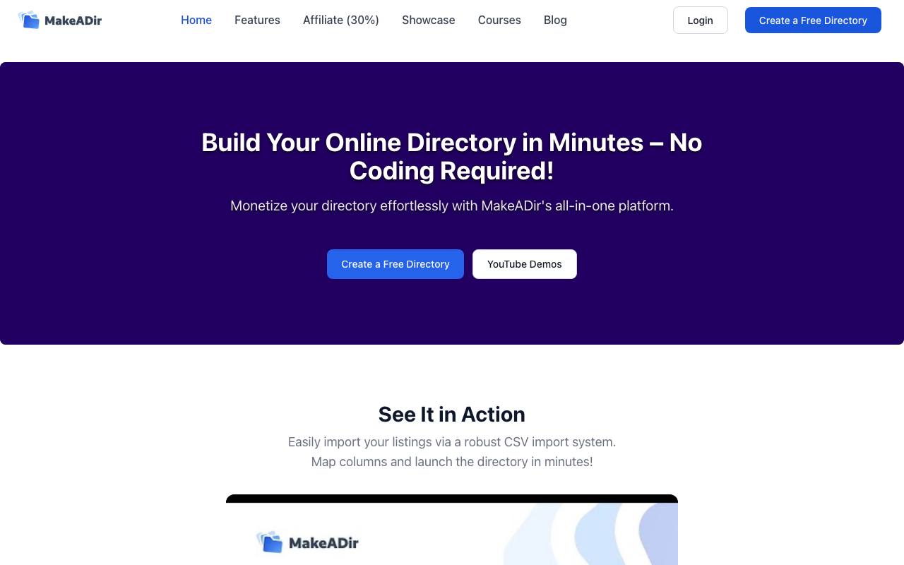 MakeADir screenshot