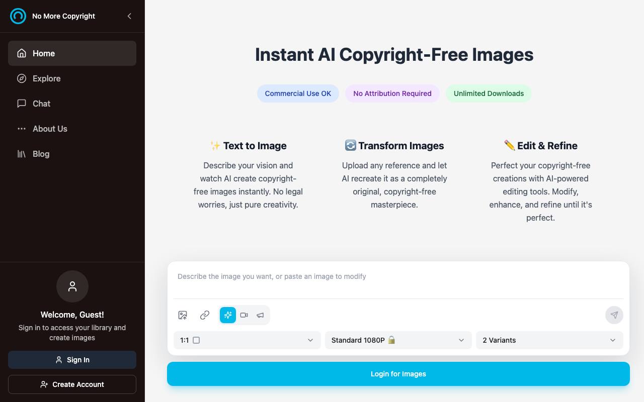 No More Copyright screenshot