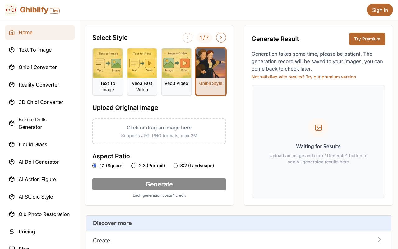 ghiblify screenshot