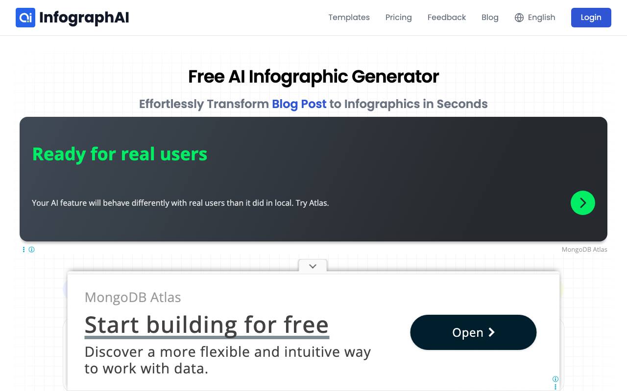 AI Infographic Generator screenshot