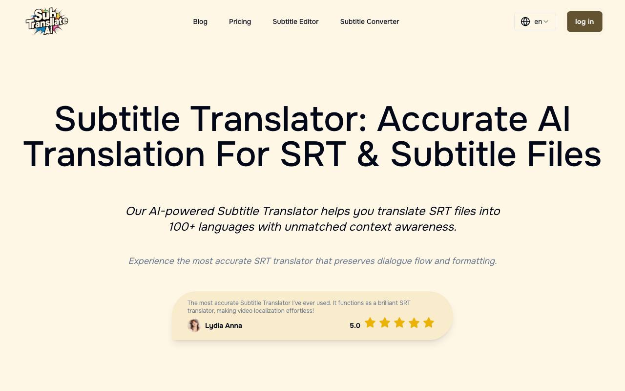 Subtitle Translate AI screenshot