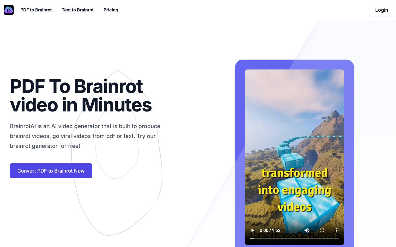 PDF To Brainrot screenshot