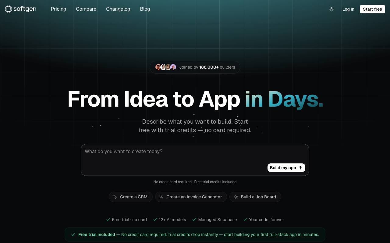 Softgen screenshot
