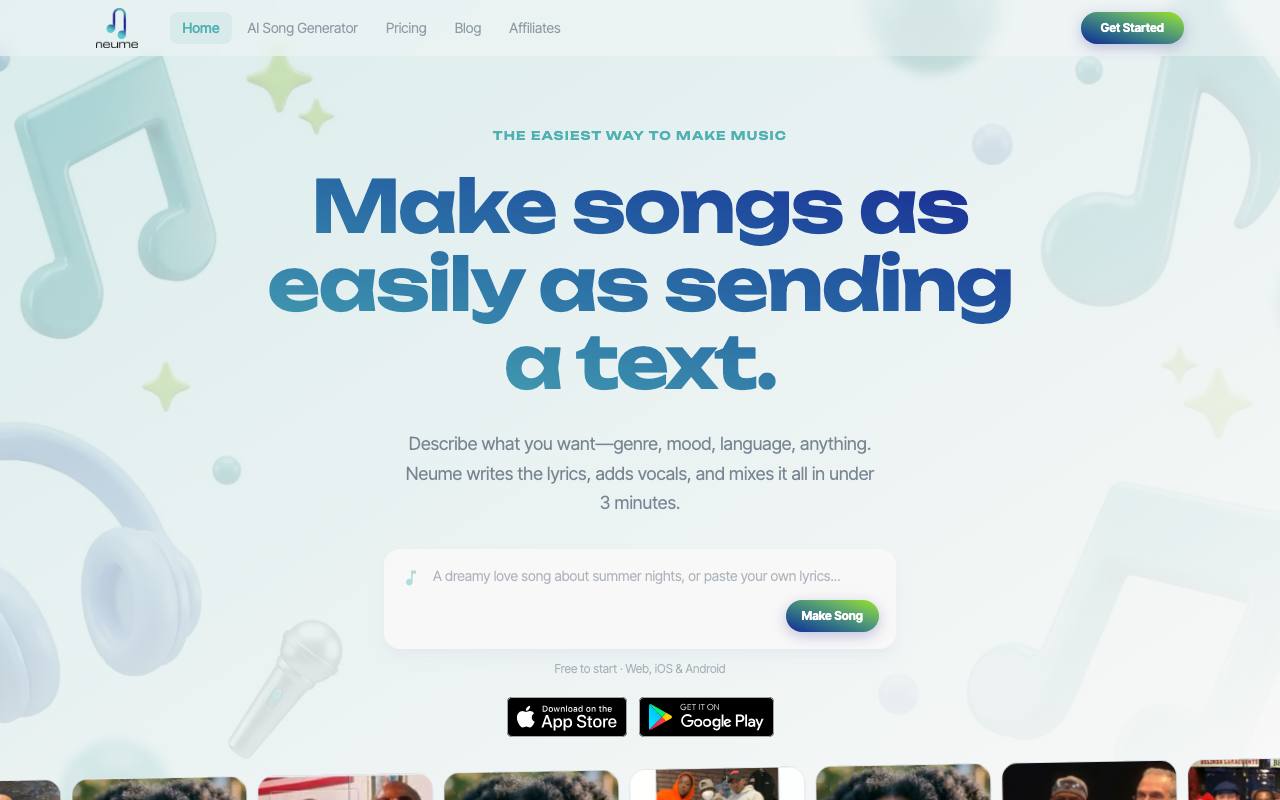 Neume screenshot