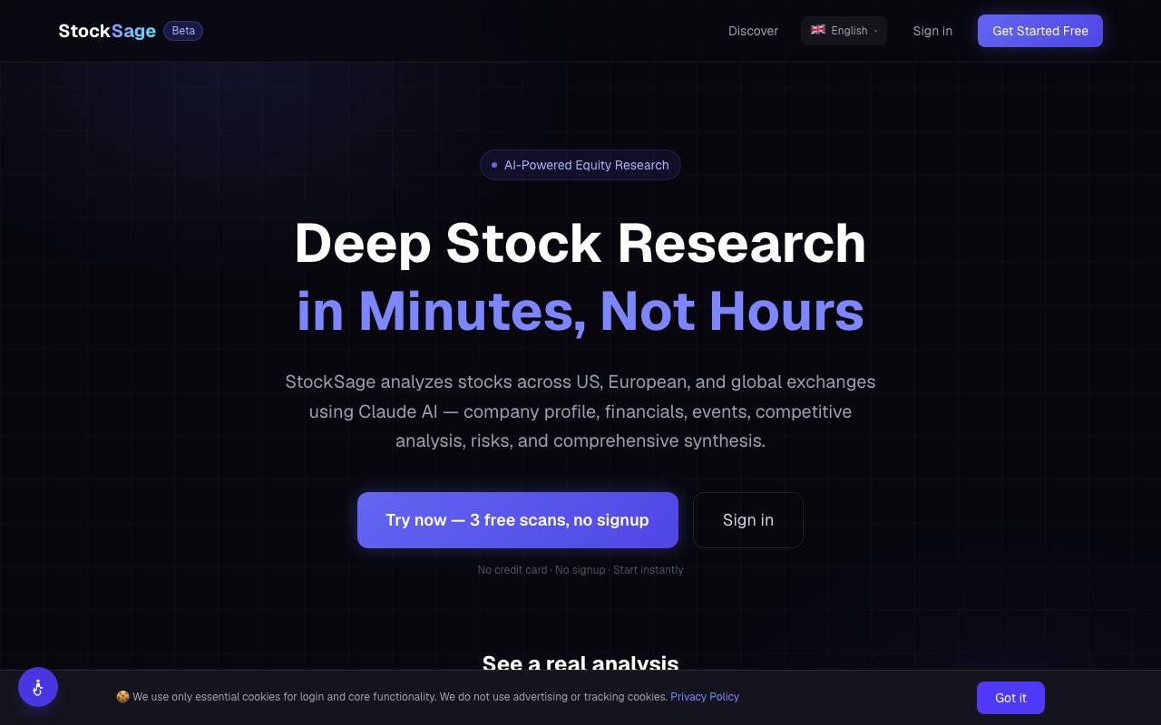 Stock Sage screenshot