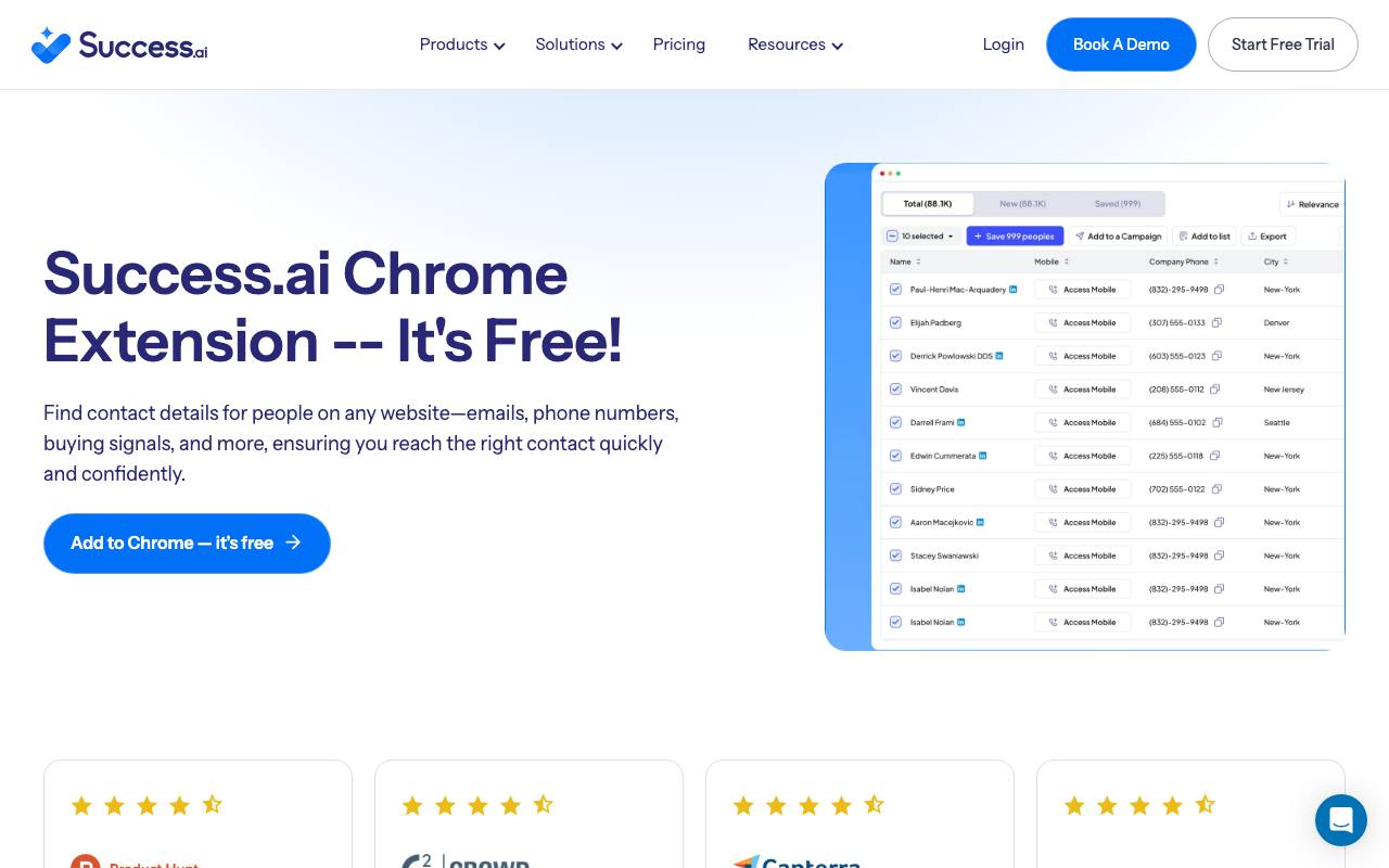 Success.ai – FREE AI Email Finder screenshot