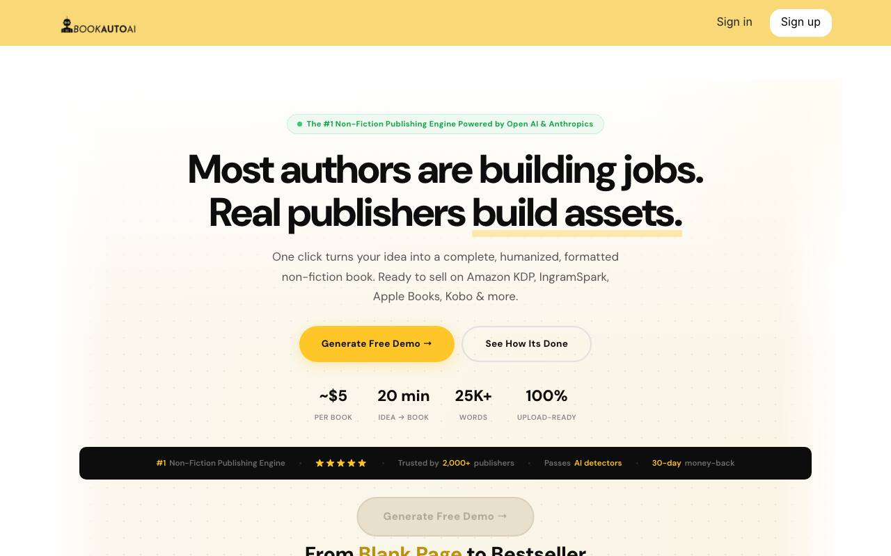 BookAutoAi screenshot