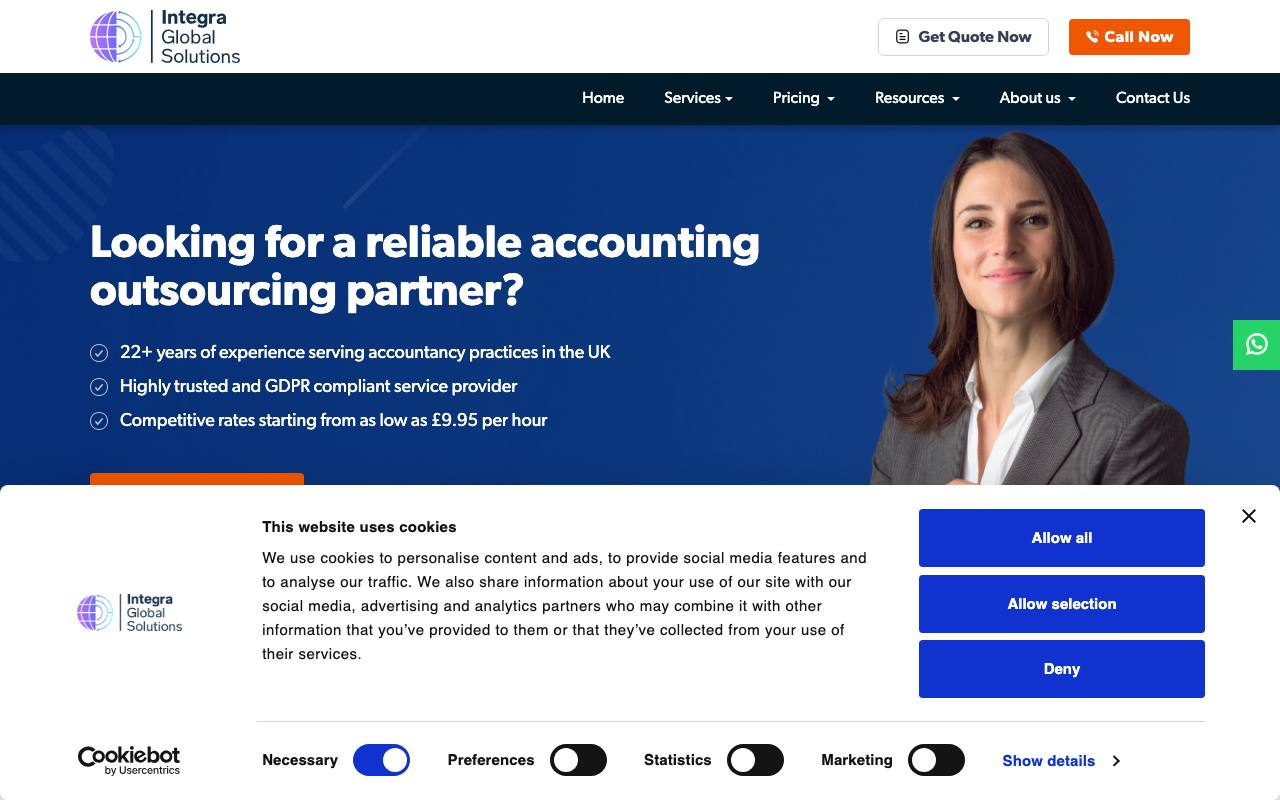 Integra Global Solution UK screenshot