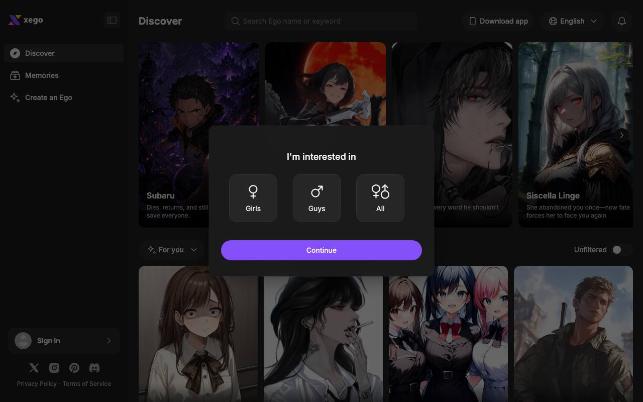 Xego screenshot