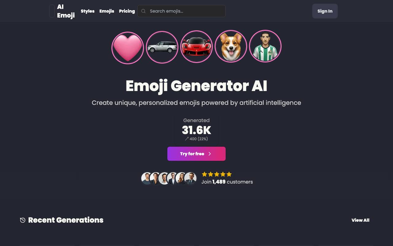 Emoji Generator AI screenshot