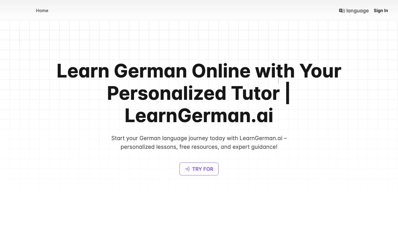 LearnGerman AI: Free German Tutor Online screenshot