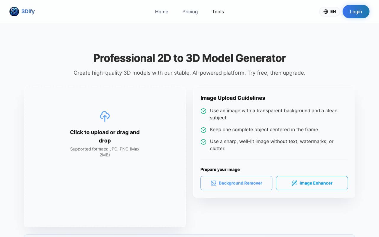 3Dify screenshot