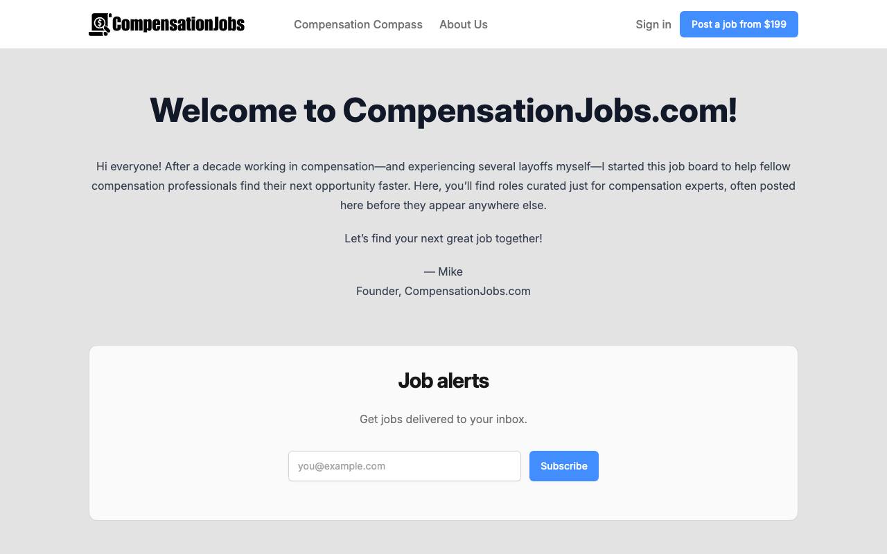 CompensationJobs screenshot