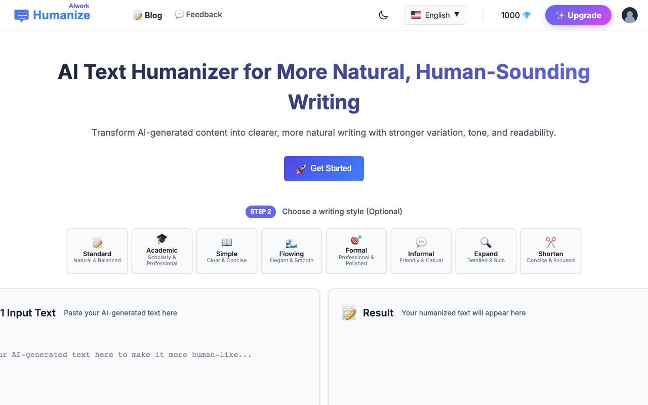 humanizeaiwork screenshot