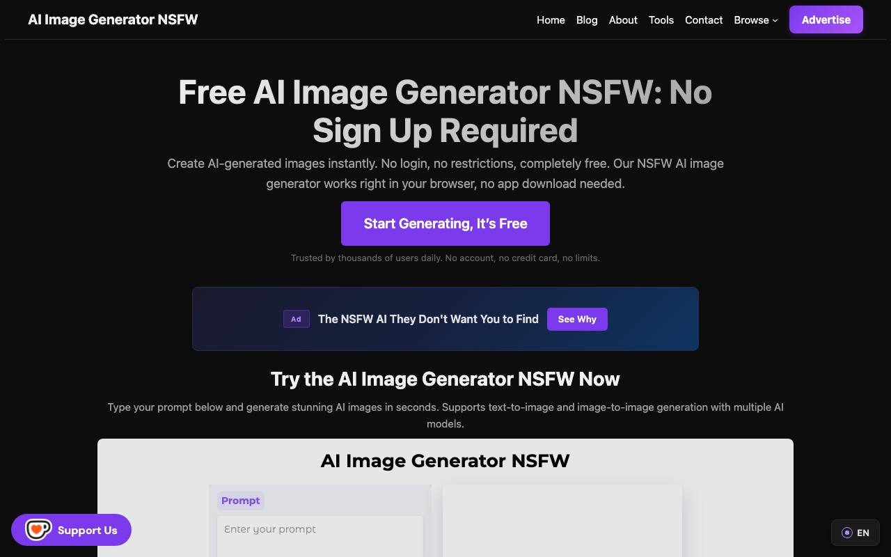 AI Image Generator NSFW screenshot