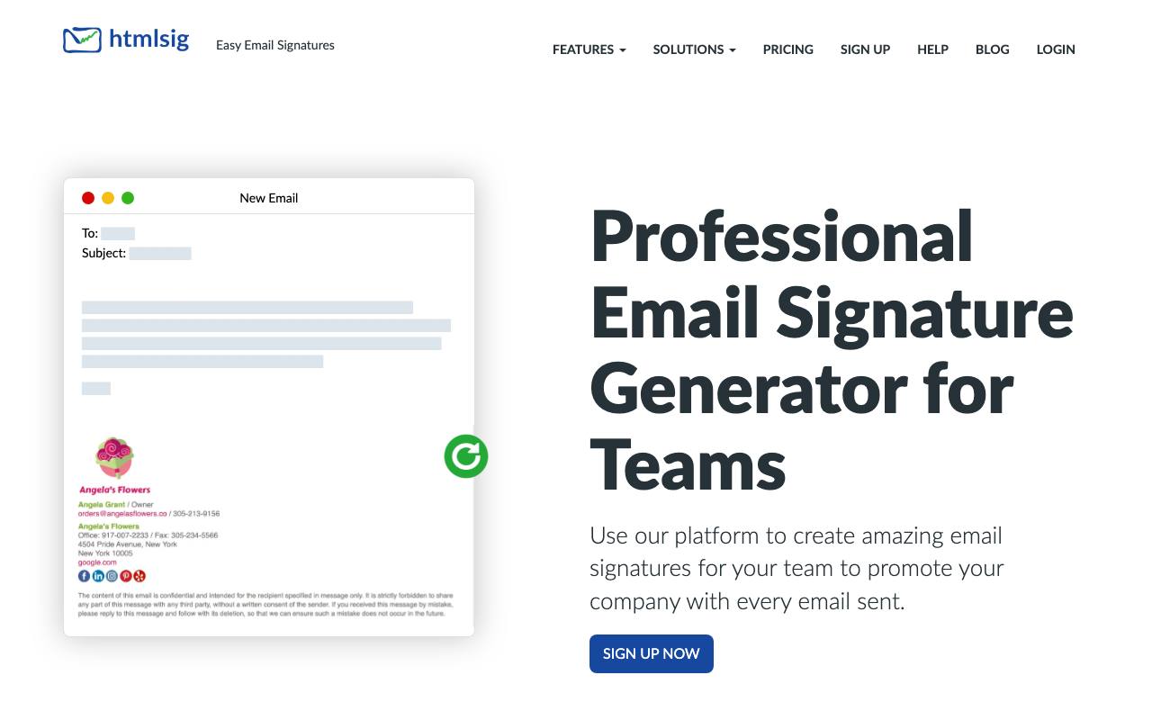 htmlsig.com screenshot