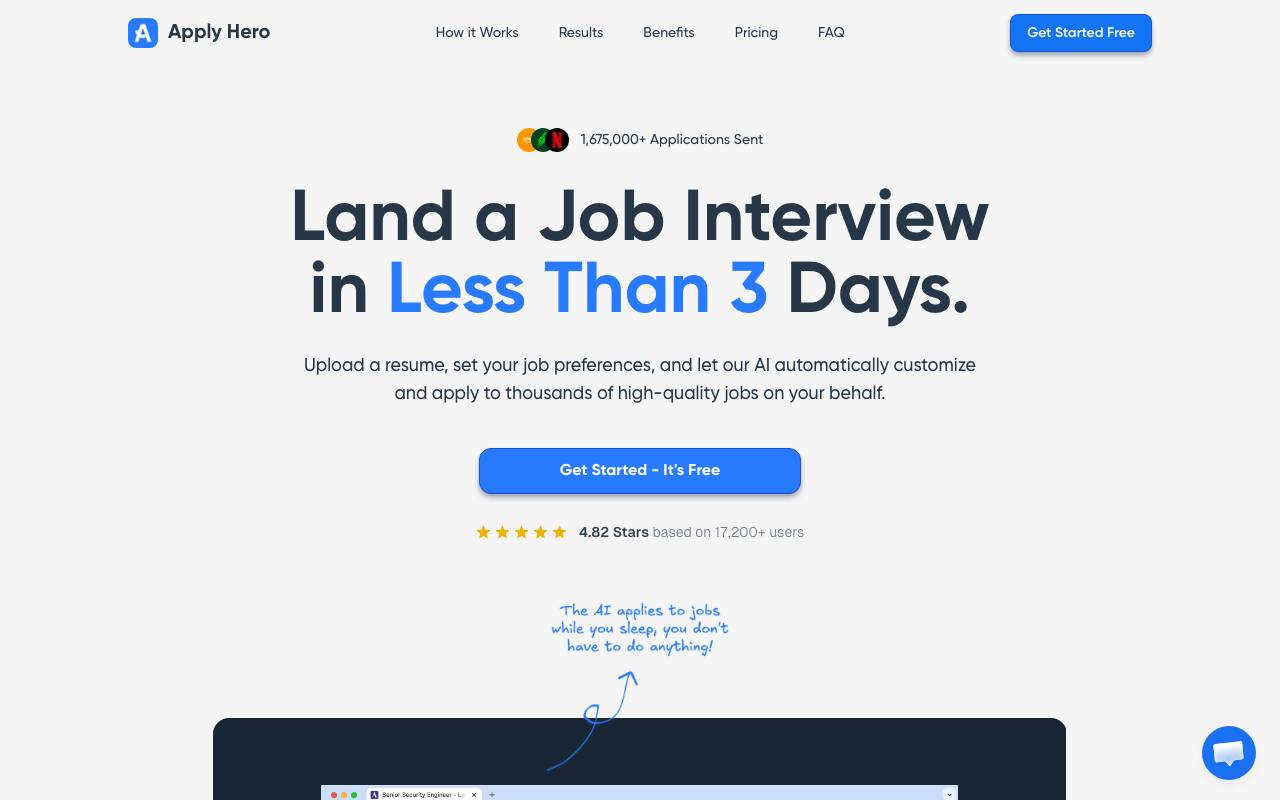 Apply Hero screenshot