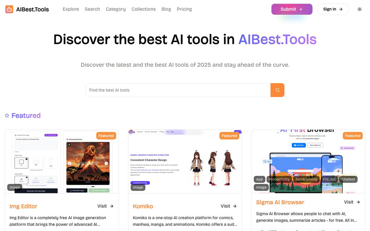 AI Best Tools screenshot