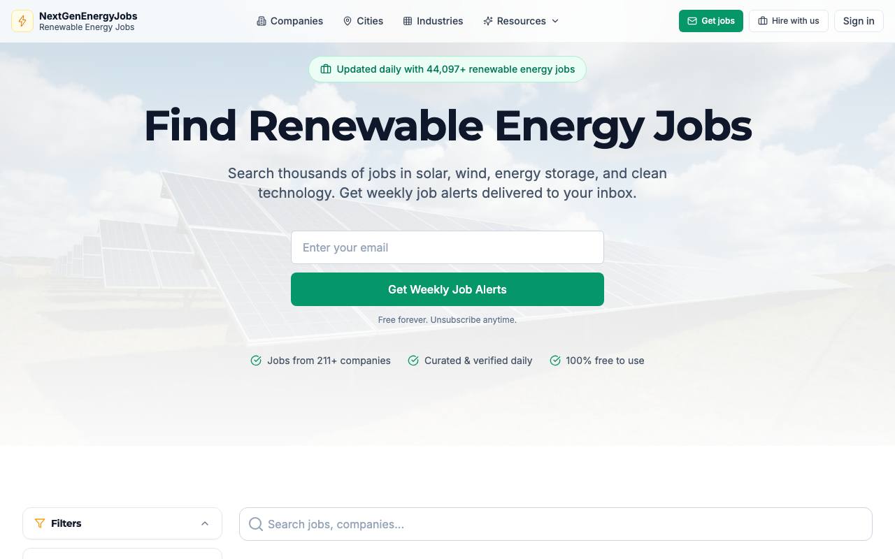 Next Generation Energy Jobs screenshot