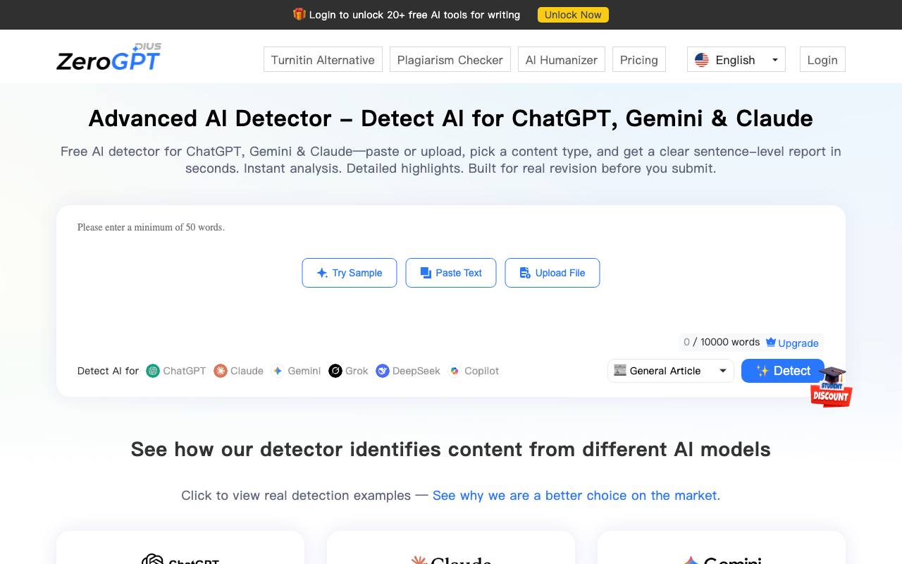 ZeroGPT Plus screenshot