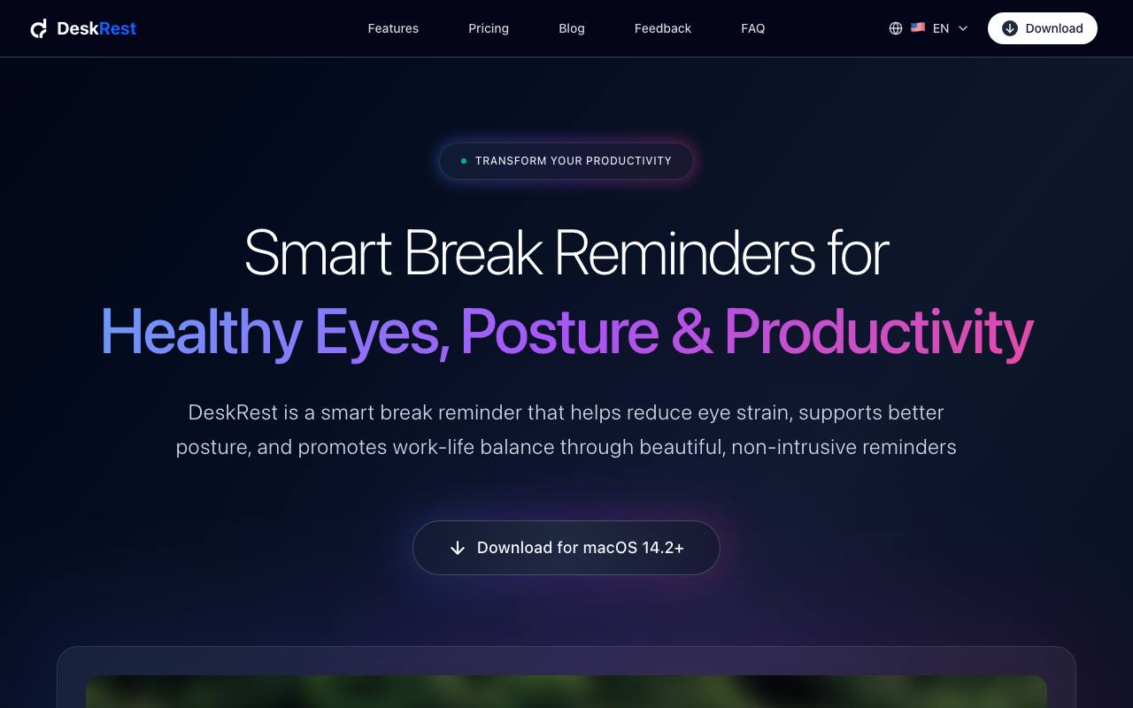 DeskRest screenshot