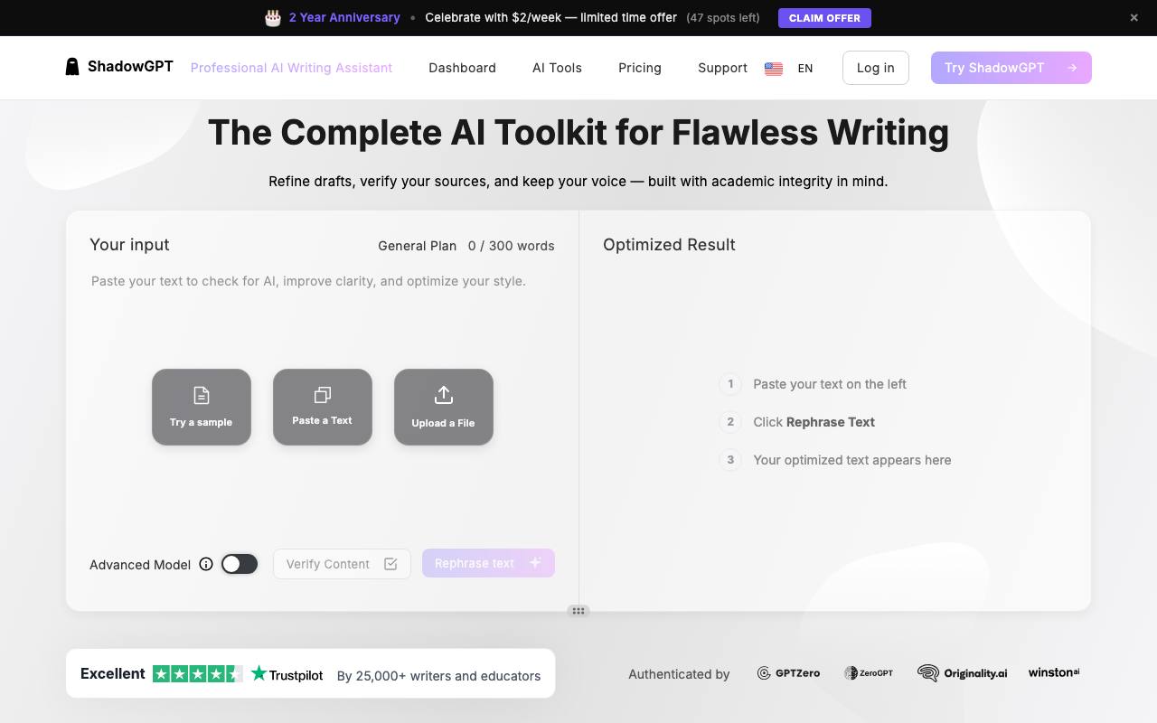 HumanizeAi.now screenshot