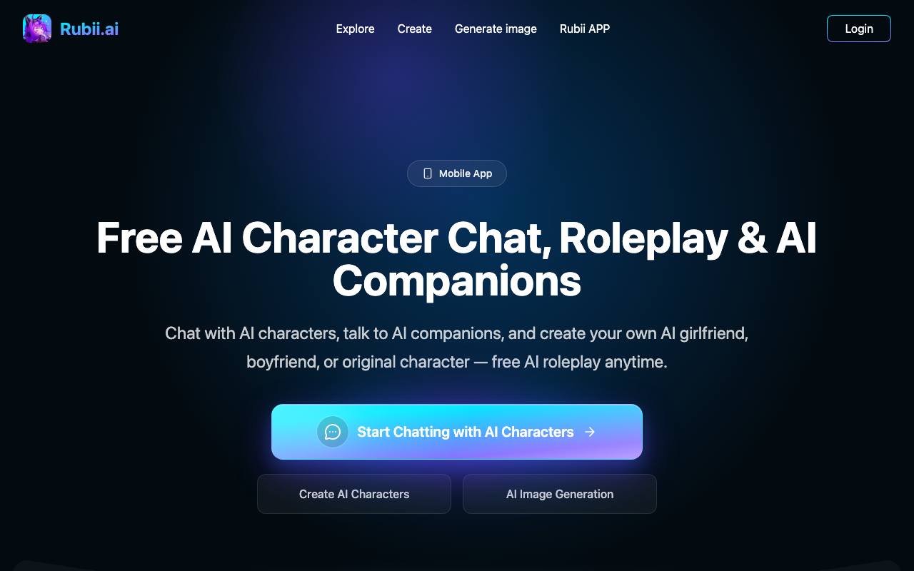 Rubii AI screenshot