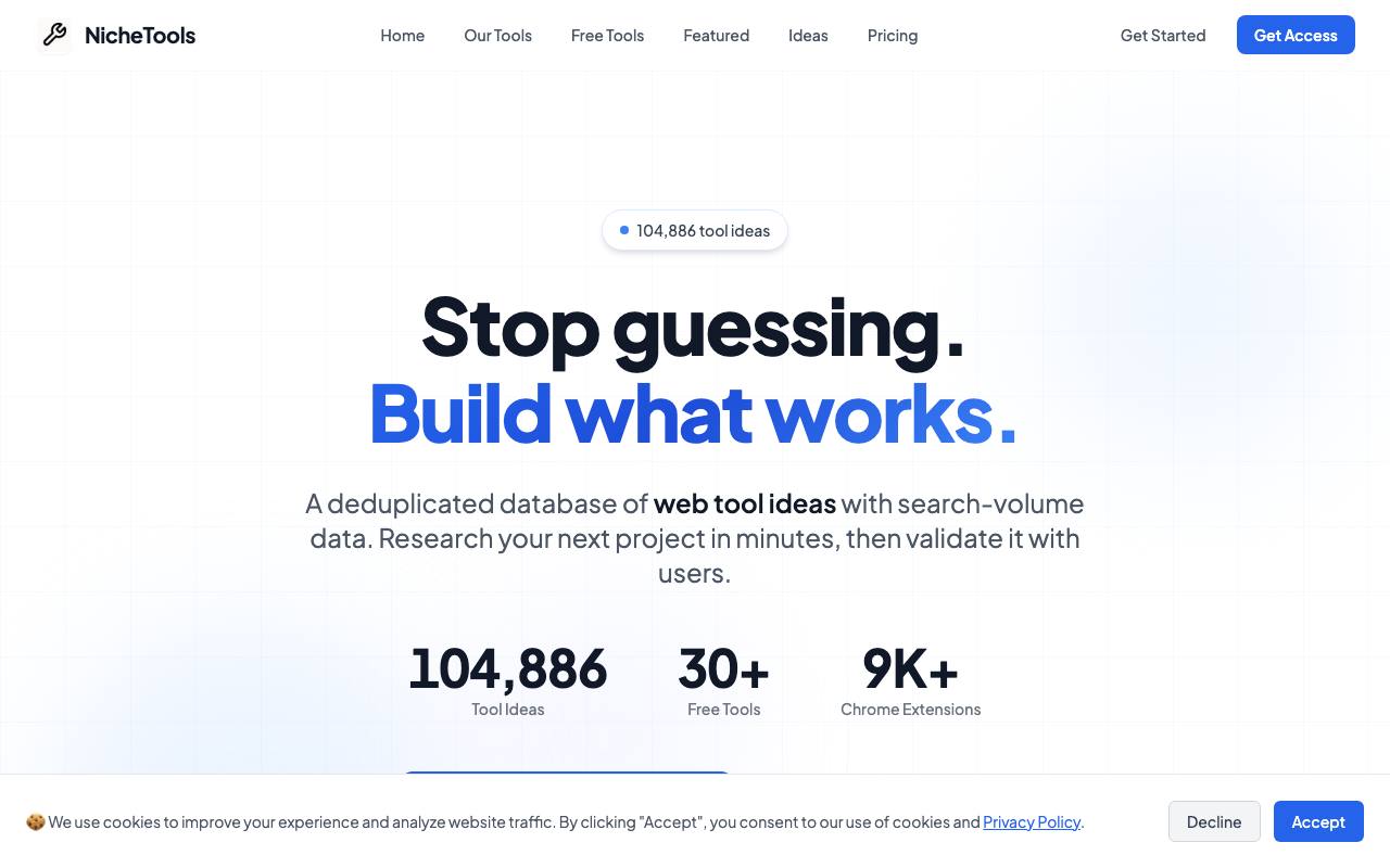 NIche Tools screenshot