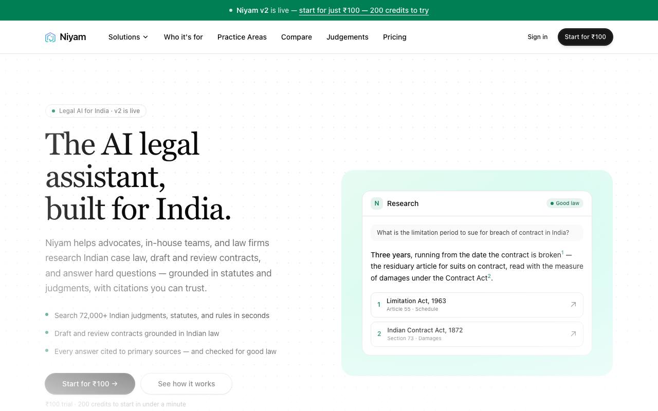 Niyam.ai screenshot