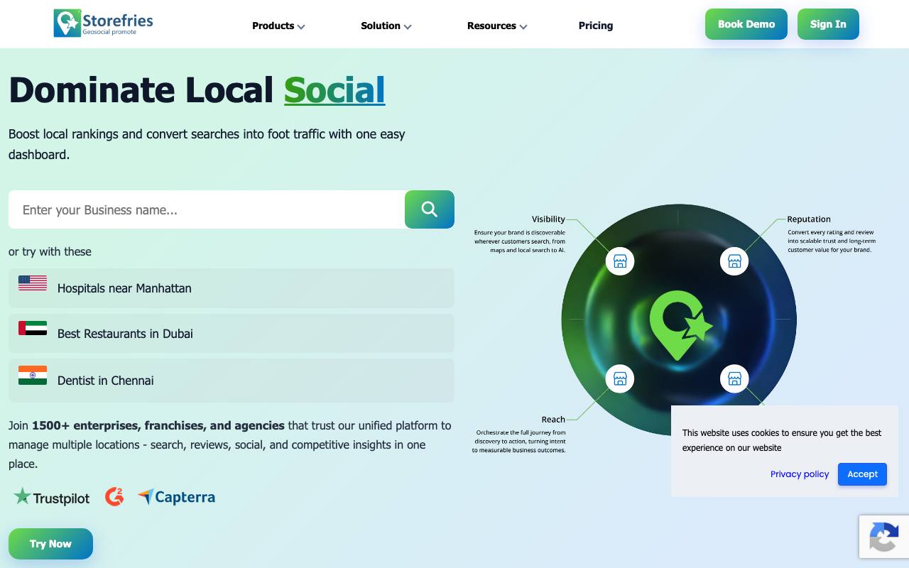 Storefries – Powerful social Media Management Platform for business screenshot