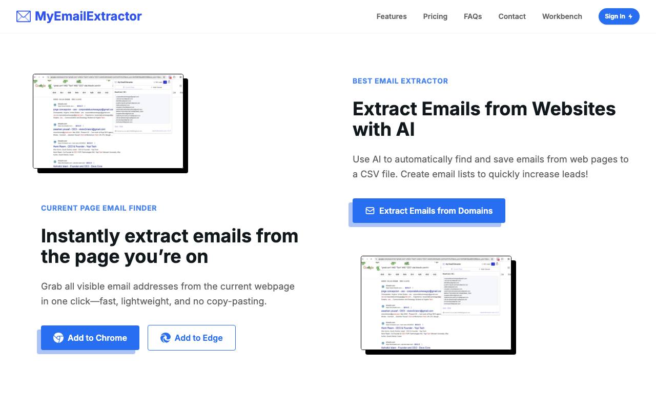 Email AI Extractor screenshot