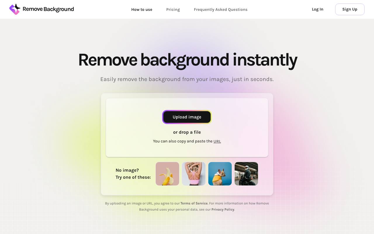 Remove Background screenshot