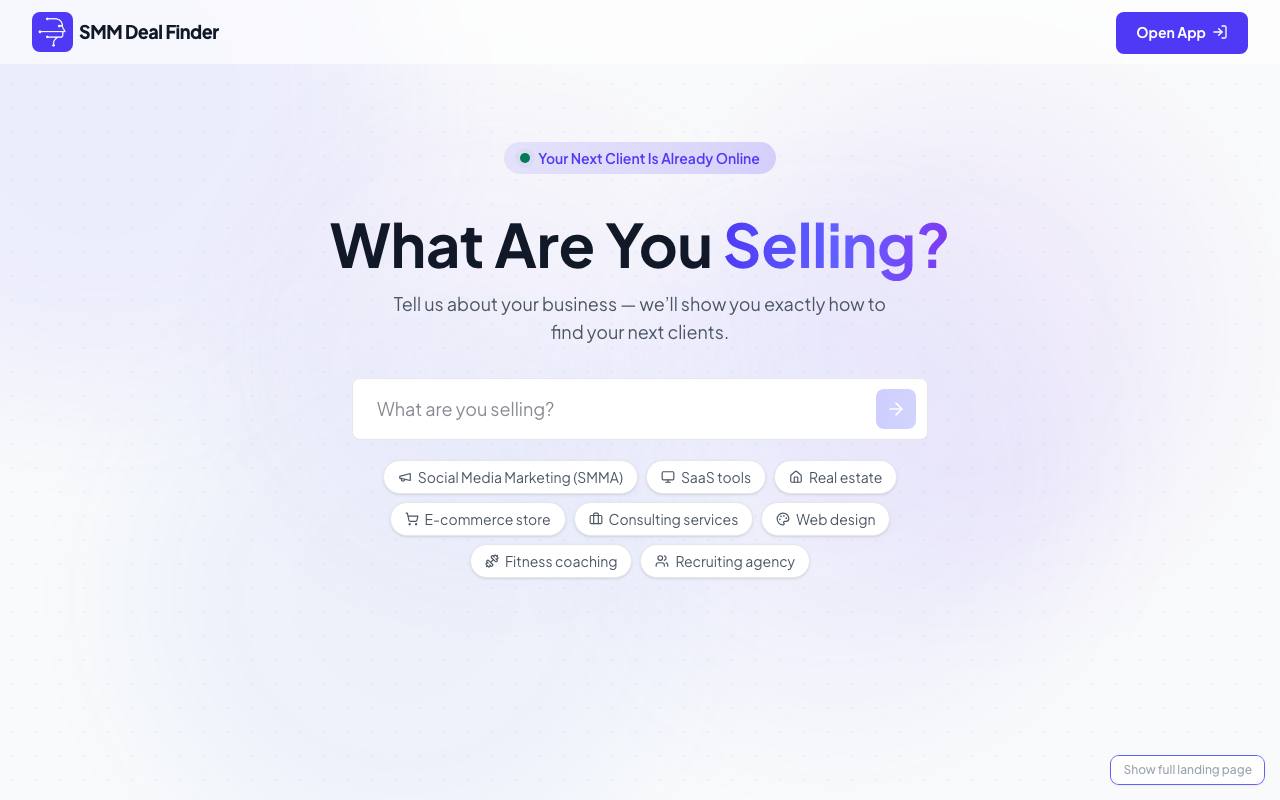 SMM Deal Finder screenshot