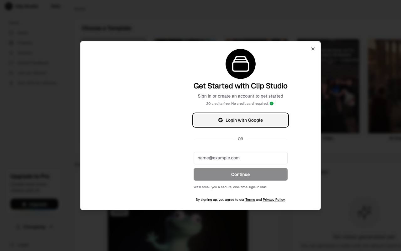 Clip Studio screenshot