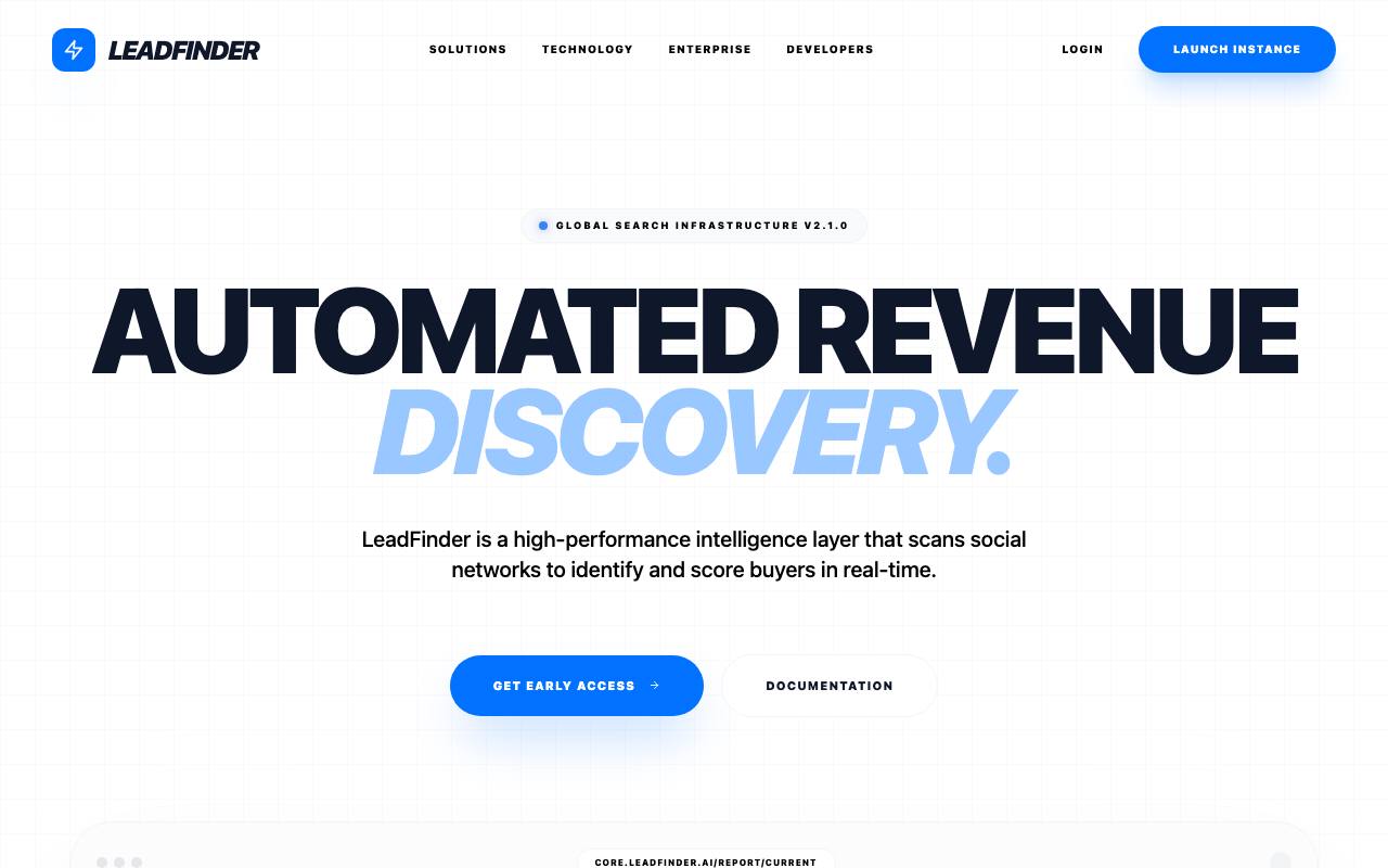 Leadfinder screenshot