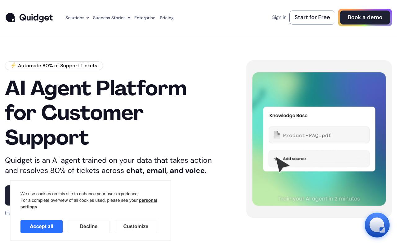 Quidget screenshot