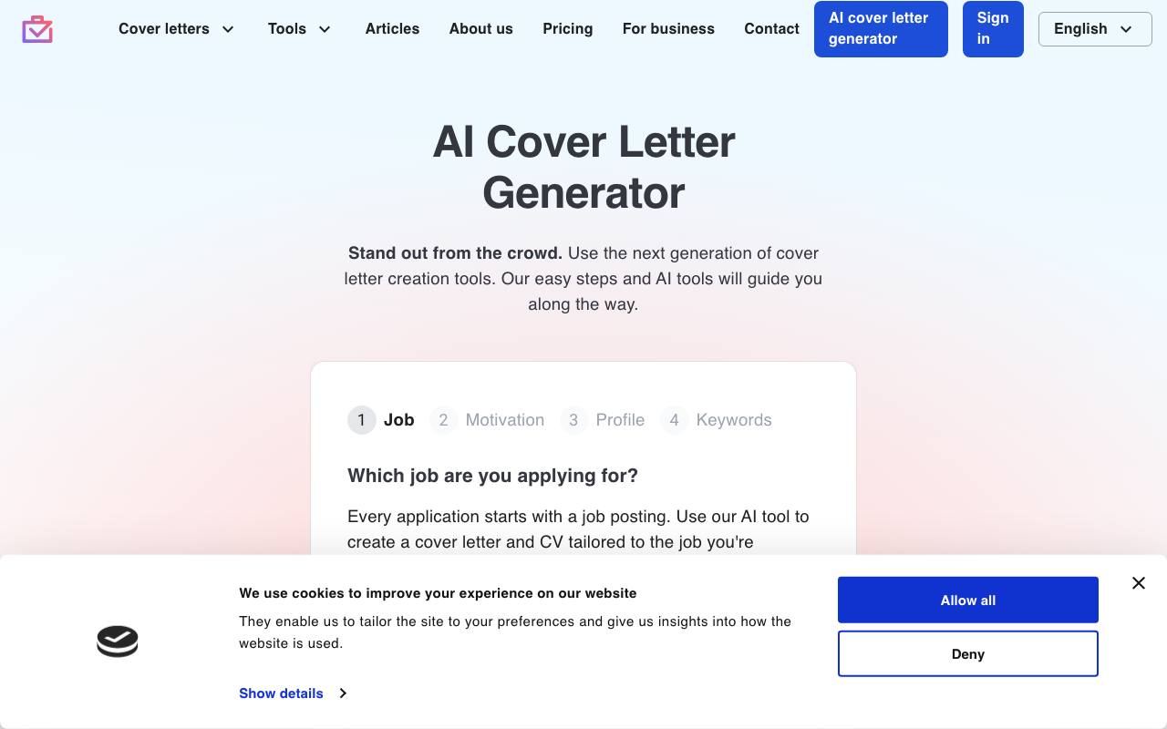 Job Accepted screenshot