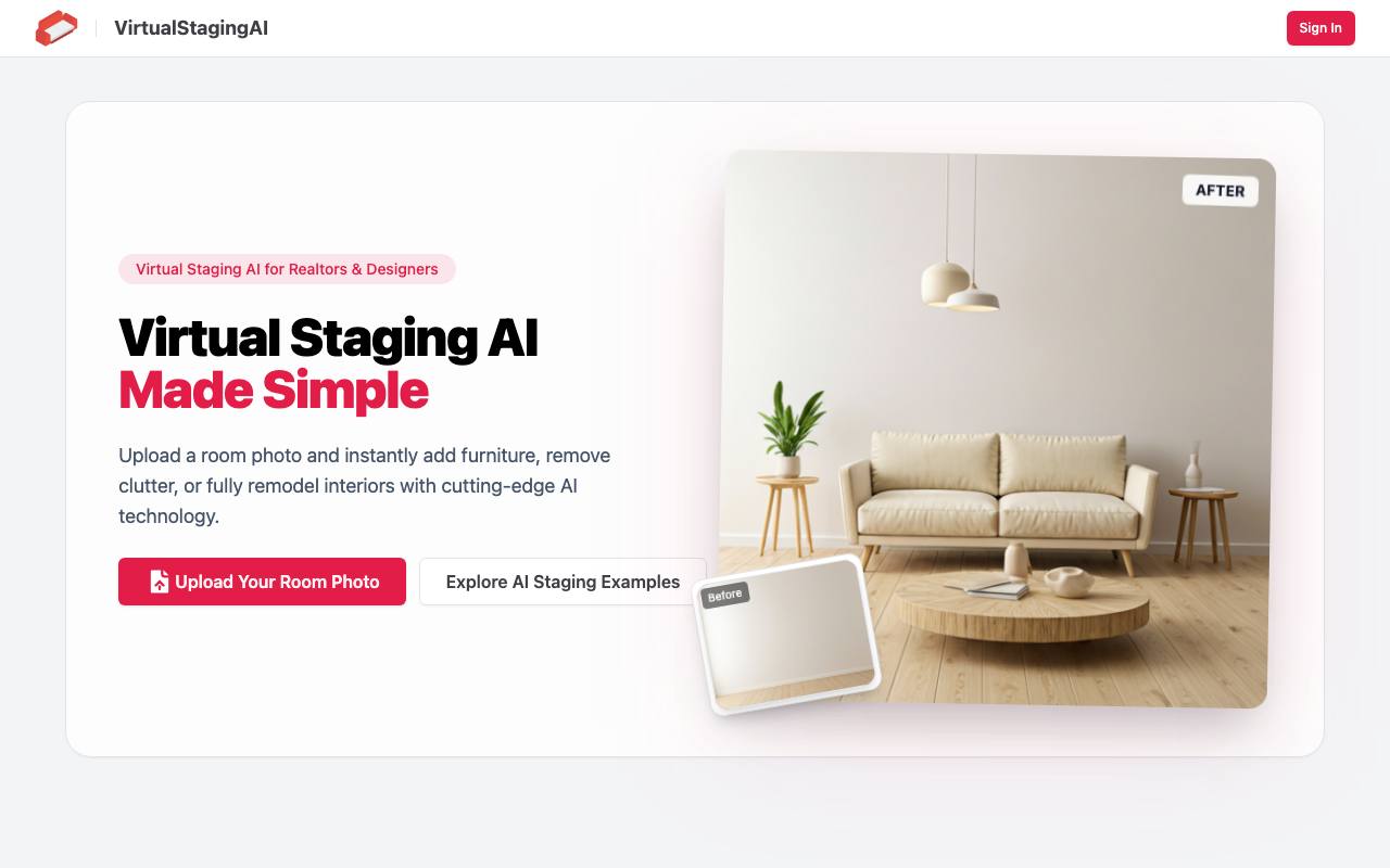 VirtualStagingAi screenshot