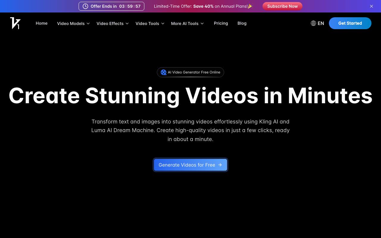 Vidful.ai: Free AI Video Generator Online screenshot