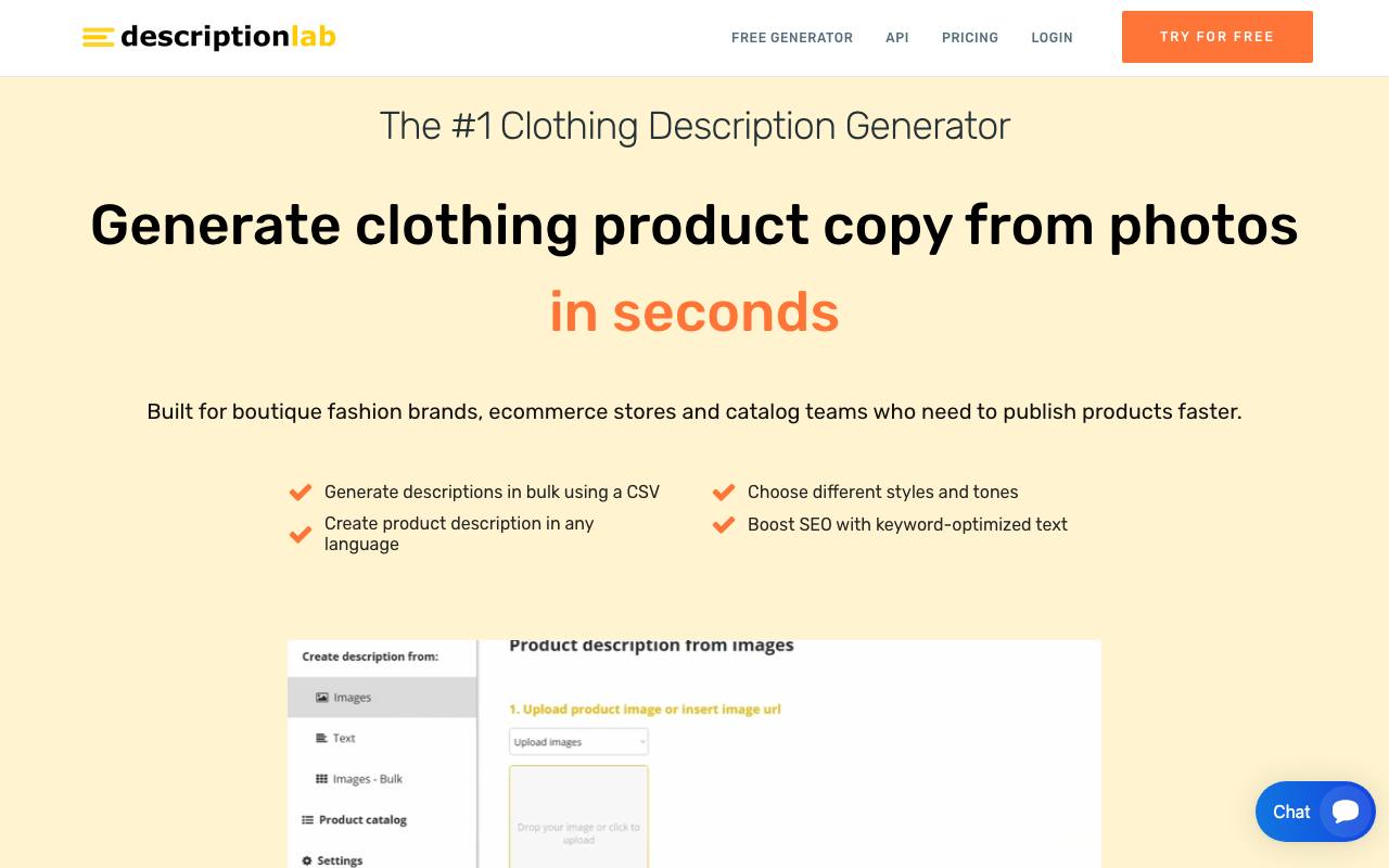 DescriptionLab screenshot