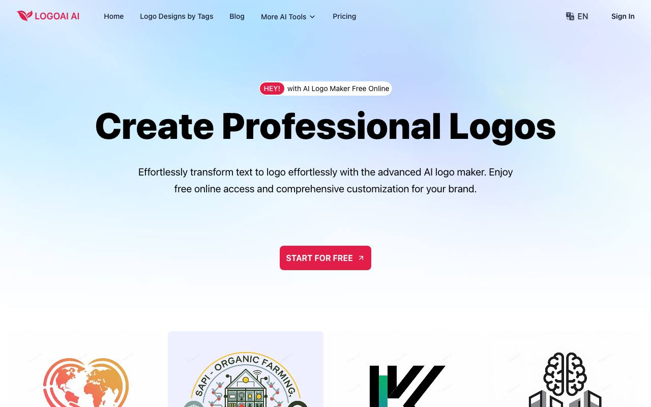 LogoAI.ai: AI Logo Maker Free Online screenshot