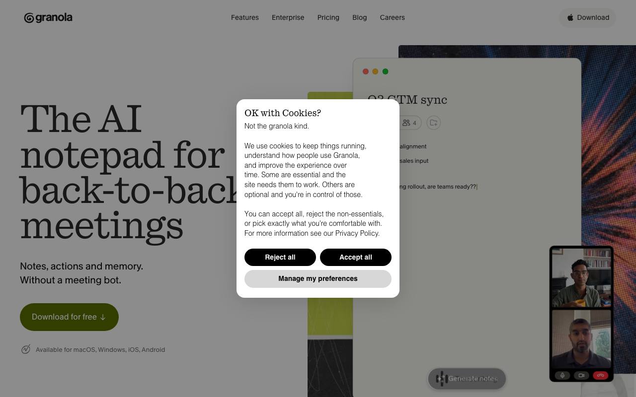 Granola screenshot