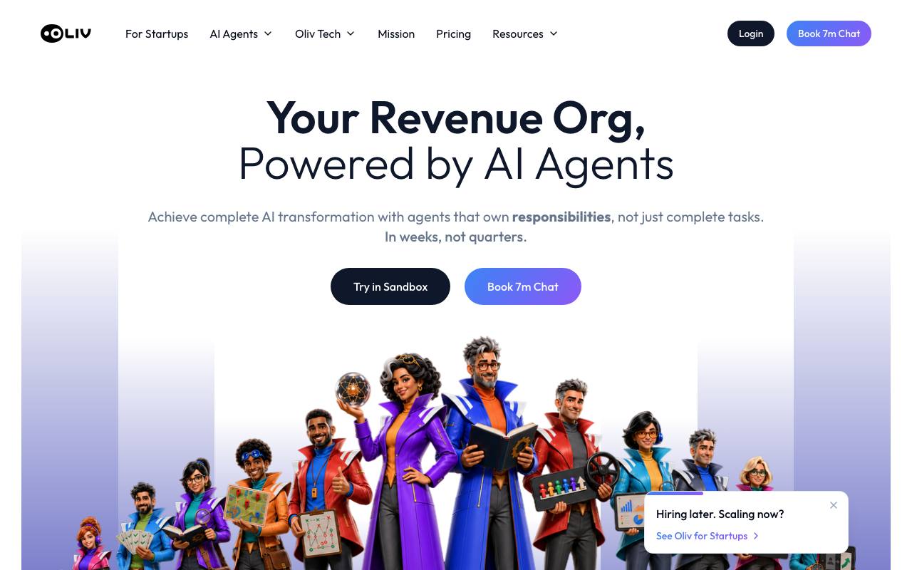 Oliv AI screenshot