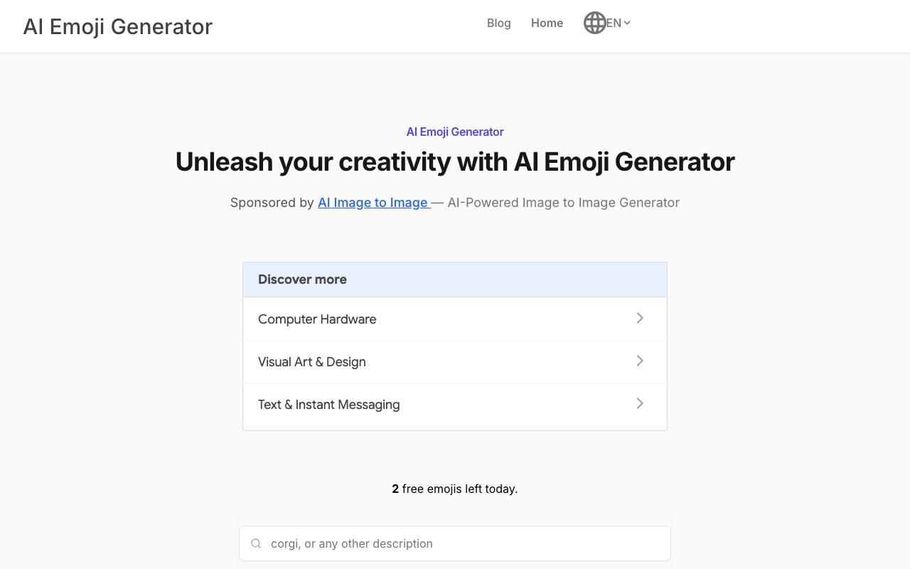 AI Emoji Generator screenshot